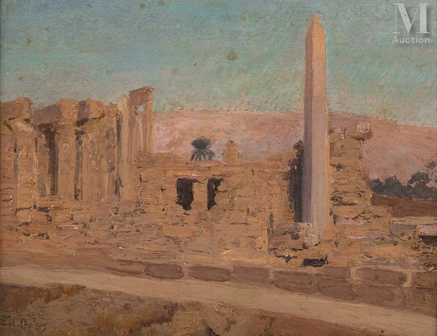 Paul Émile Chabas - Le Rovine e l'Obelisco